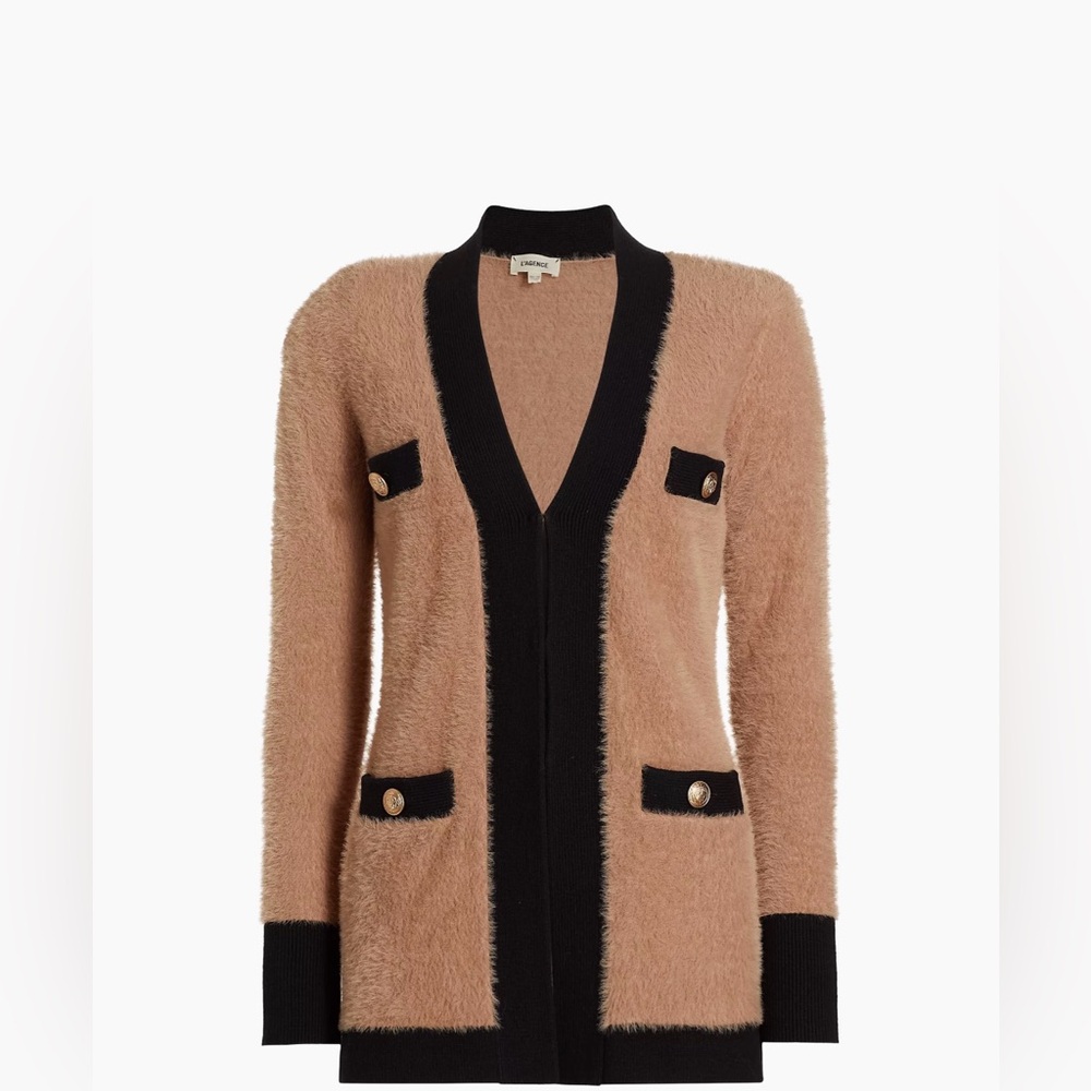 L'Agence Women Size S Merino Wool  Cardigan